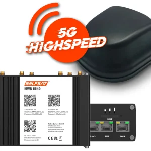 Selfsat 5G Cat 12 WLAN Router MWR 5540 inkl. 5G Antenne bis 2,6 Gbps Ausverkauf