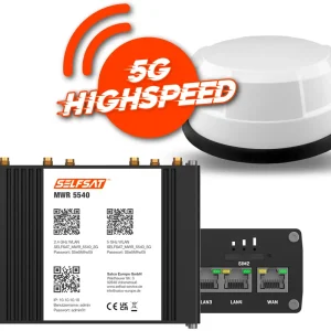 Top-Seller Selfsat 5G Cat 12 WLAN Router MWR 5540 bis 2,6 Gbps inkl. Panorama Antenne