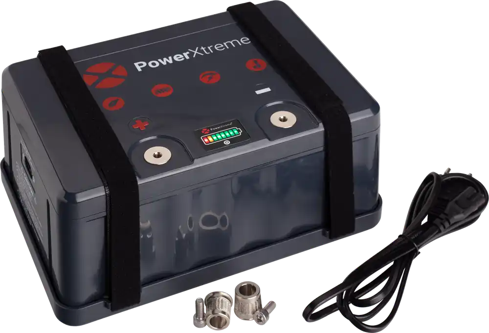 EmergoPlus PowerXtreme LiFePO4 Lithium Batterie mit integriertem Ladegerät 12 V Billig