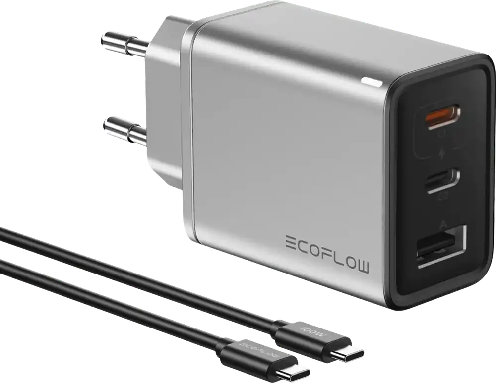 EcoFlow Ladegerät Rapid 65 W GaN mit 100 W Kabel Must-Have