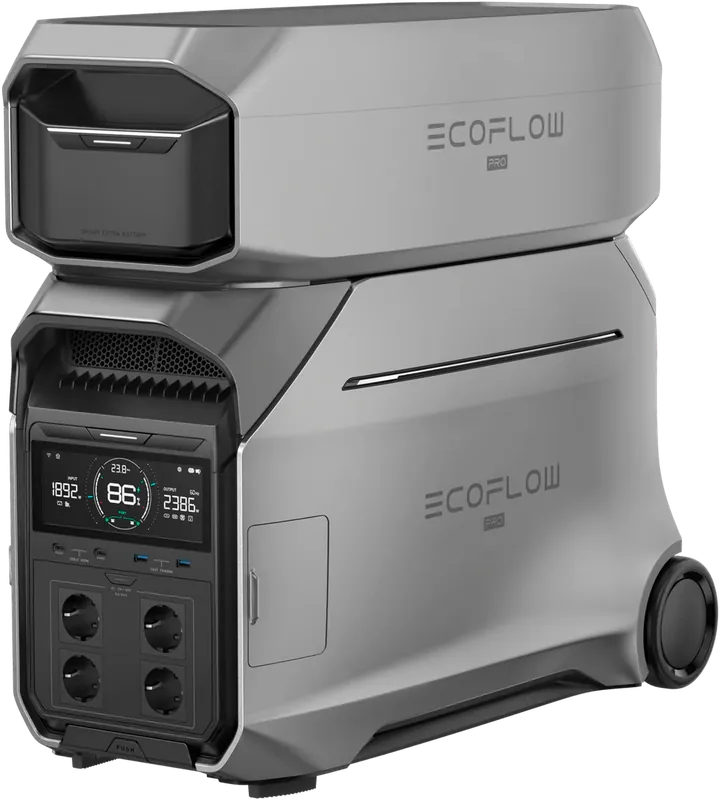 Rabatt EcoFlow Delta 3 Pro Tragbare Powerstation 4 kWh 4.000 W inkl. intelligenter Zusatzbatterie