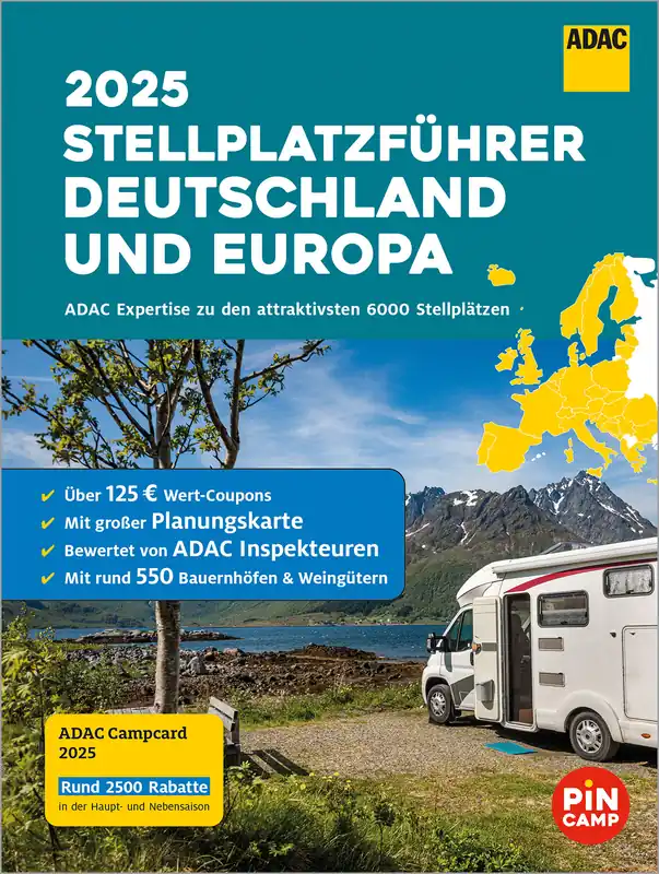 Preiswert Stellplatzführer 2025 Deutschland und Europa
