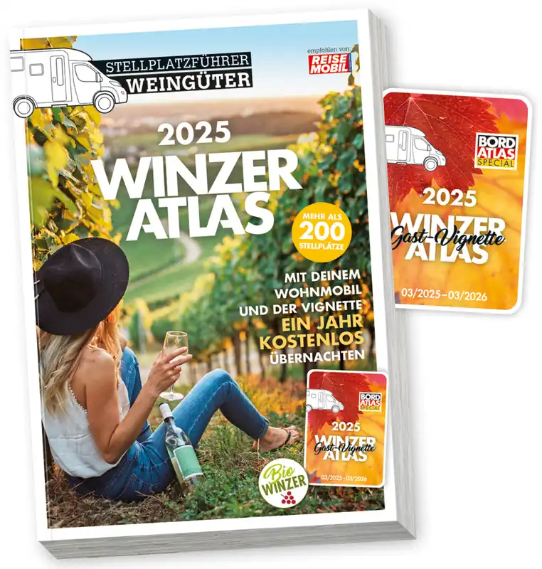 Stellplatzführer Weingüter Winzeratlas 2025 Geprüft