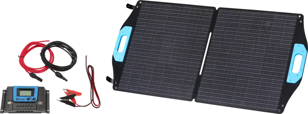 Top-Angebot Berger Komplettanlage faltbares Solarpanel Set 100 W inkl. Laderegler