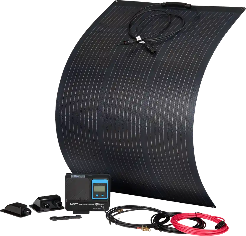 Berger Komplettanlage Deluxe Flex flexibles Solarpanel Set 100 W Rabatt