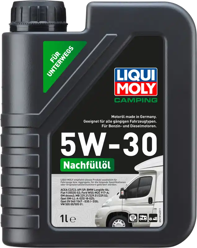 Meistverkauft Liqui Moly Camping Nachfüllöl 1 Liter 5W-30