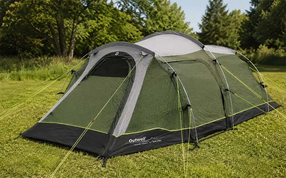 Bestseller Outwell Earth 3 Plus Tunnelzelt dunkelgrün 3 Personen
