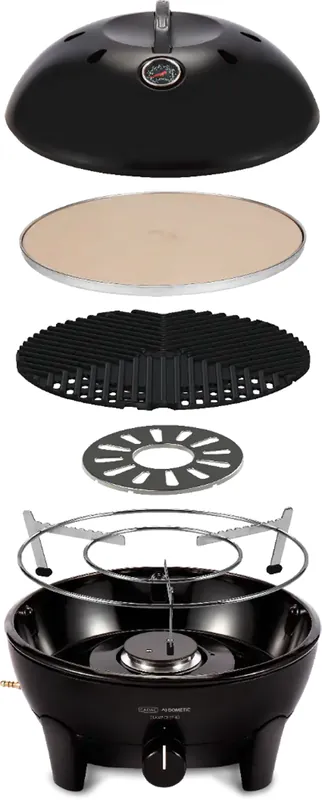 Garantierte Lieferung Cadac Gas-Tischgrill Glamp Chef 40 BBQ tragbar inklusive Pizzastein 30mbar