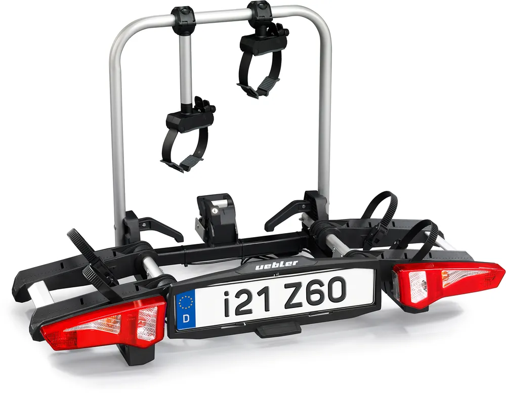 Wochenendangebot Uebler Kupplungsträger i21 Z60 für 2 Fahrräder 60 Grad abklappbar, E-Bike geeignet