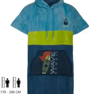 Wave Hawaii Cotton Kapalua Unisex Poncho Letzte Chance