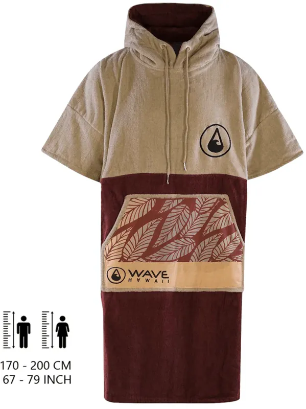Direkt Vom Hersteller Wave Hawaii Cotton Velours Leevs Unisex Poncho