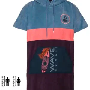 Wave Hawaii Cotton Velours Kiholo Unisex Poncho Heißes Angebot