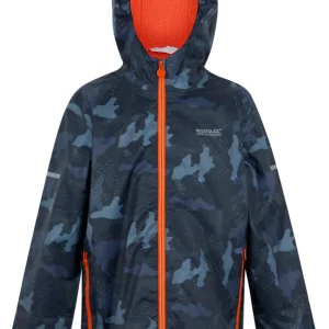 Bestpreis Regatta Printed Lever II Kinderregenjacke