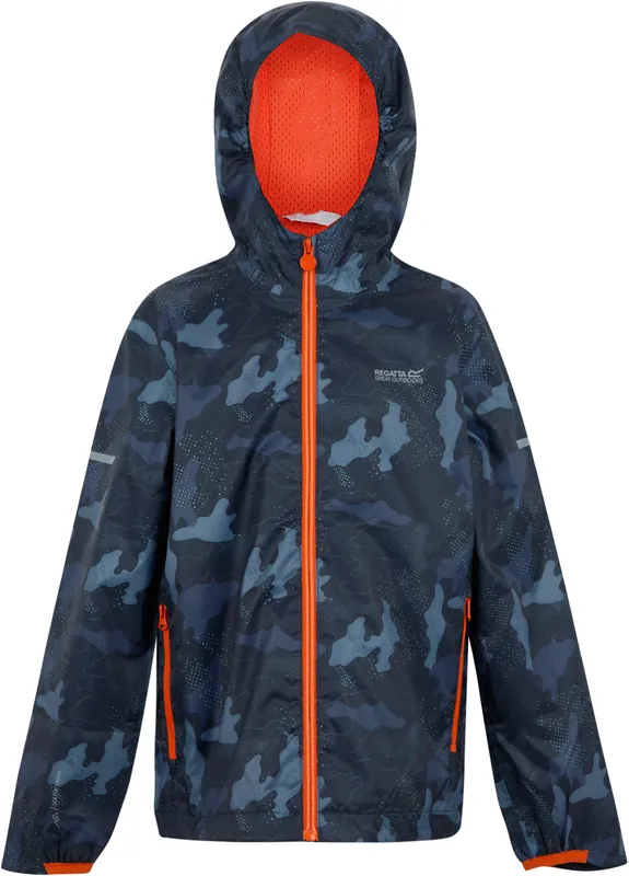 Bestpreis Regatta Printed Lever II Kinderregenjacke