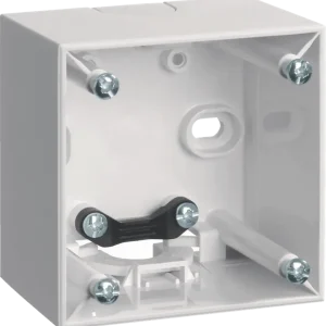 Abverkauf Berker Aufbaugehäuse hoch AP Integro Flow/Pure Polarweiß glänzend