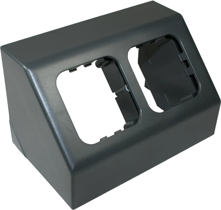 Neue Ware Haba Zweifach-Winkelsteckdose Rahmen Opal C-line