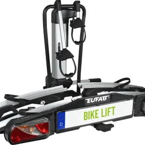 Angebot Eufab Bike Lift Fahrradträger für 2 Fahrräder auf der Anhängerkupplung schwarz, E-Bike geeignet
