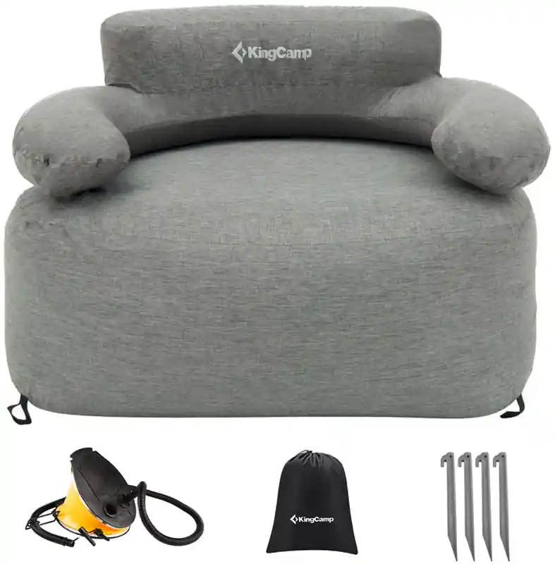 KingCamp Air Lounger Granite aufblasbarer Campingsessel 108 × 78 × 70 cm Abverkauf