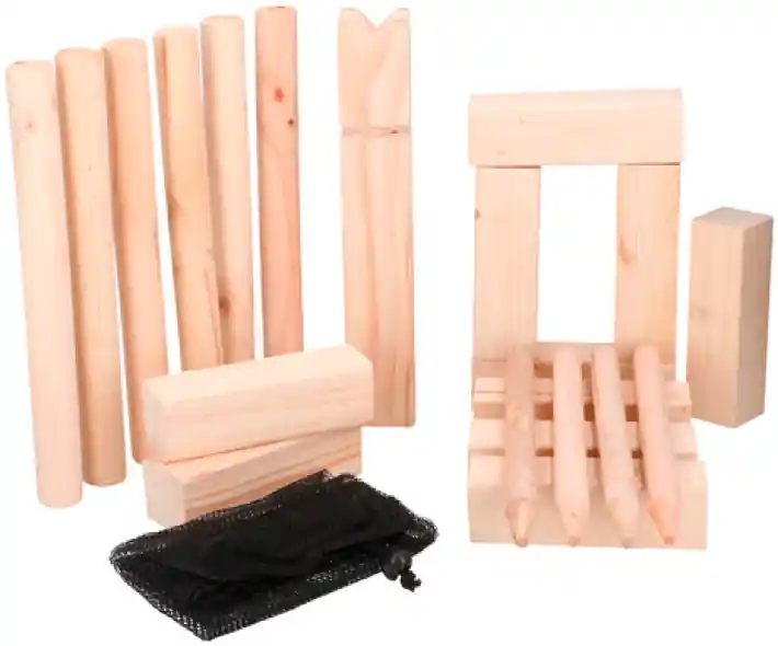 Meistverkauft Eddy Toys Kubb-Wurfspiel aus Holz ab 6 Jahre