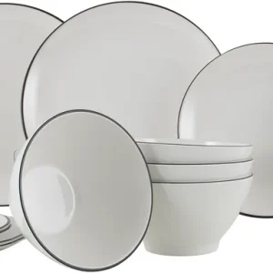 Preiswert Gimex Linea Line Geschirr Set 12 teilig