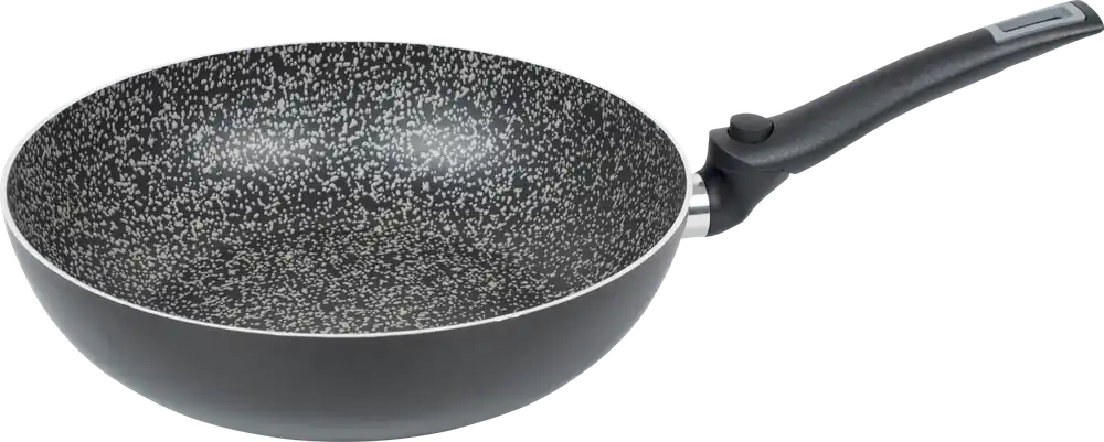 Bo-Camp Turn Wokpfanne mit klappbarem Griff 28 cm schwarz Solange Der Vorrat Reicht