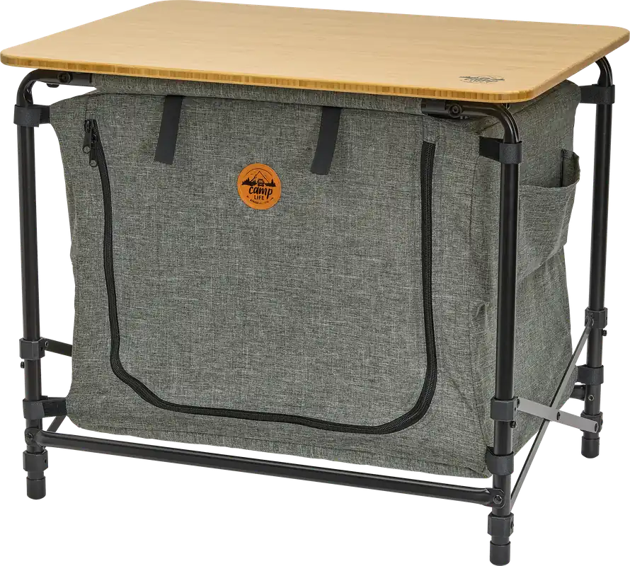 Preisknaller Camplife Skopje Faltbare Küchenbox mit Campingtisch 60 x 45 cm