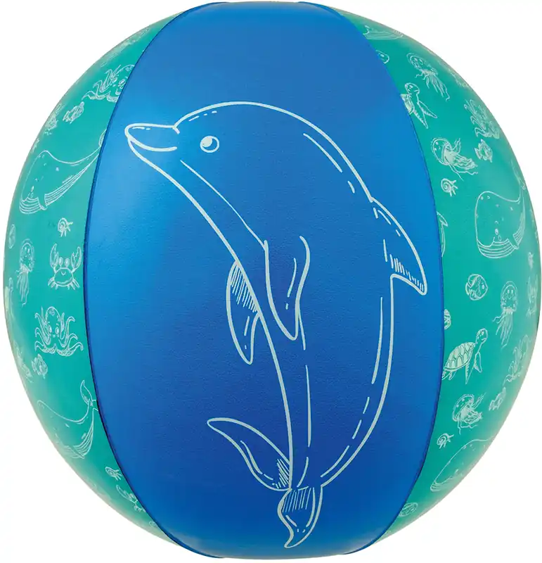 Happy People Strandball blau mit Motiv Letzte Chance