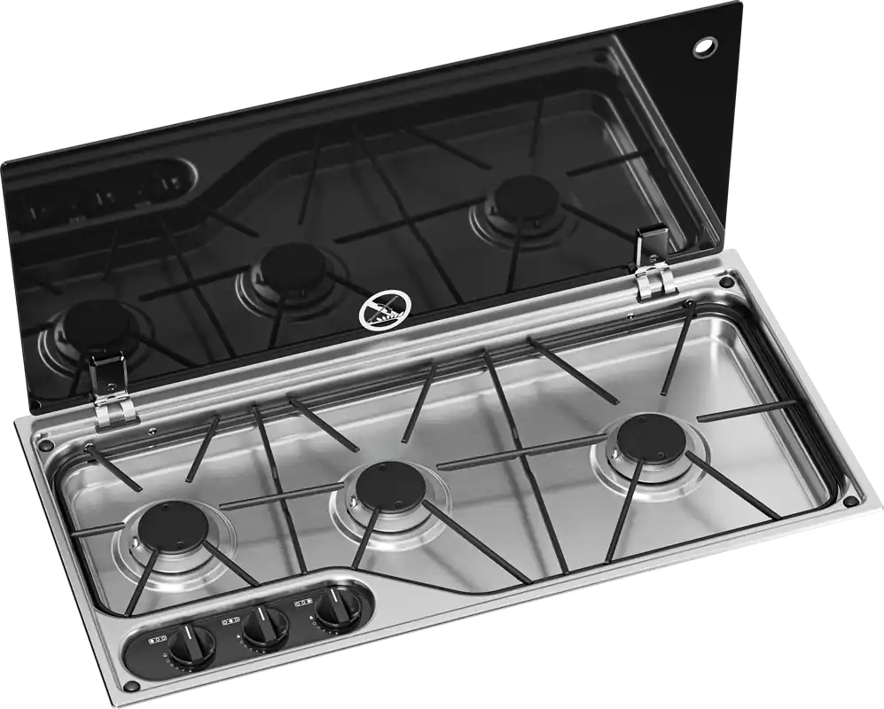 Geprüft Dometic CVH1700G Kochfeld 3-flammig mit Glasdeckel 700 x 350 mm