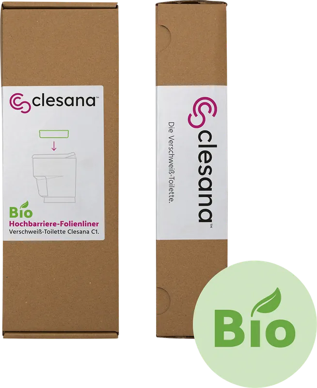 Angebot Clesana Bio Hochbarriere-Folienliner für die wasserlose Verschweiß-Toilette Clesana C1 (2 Stück)