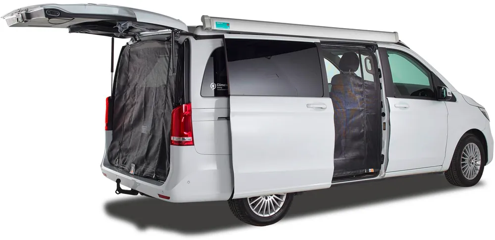 Bestseller Mayr Van Heckmoskitonetz mit Reißverschluss für Mercedes-Benz V-Klasse (ab 2014) / Vito (ab 2014) für Heckklappe elektrisch Maschenweite Fine-mesh