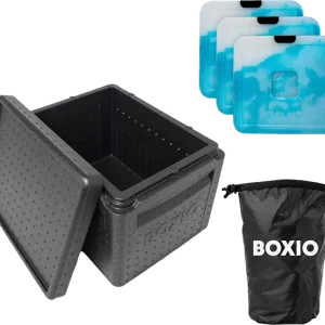 Schneller Versand Boxio Cool Plus passives Kühlbox-Set 5-tlg. inkl. Kühlakkus