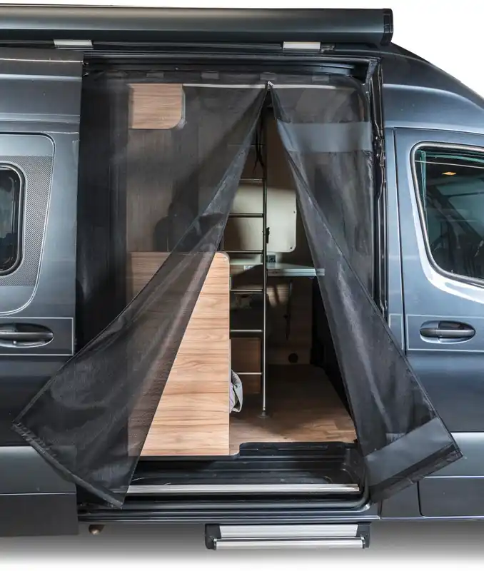 Mayr Van Schiebetürenmoskitonetz mit Magnetreißverschluss geeignet für Sprinter 907/910 (ab 2018) mit Maschenweite Fine-mesh für Beifahrerseite rechts Billig