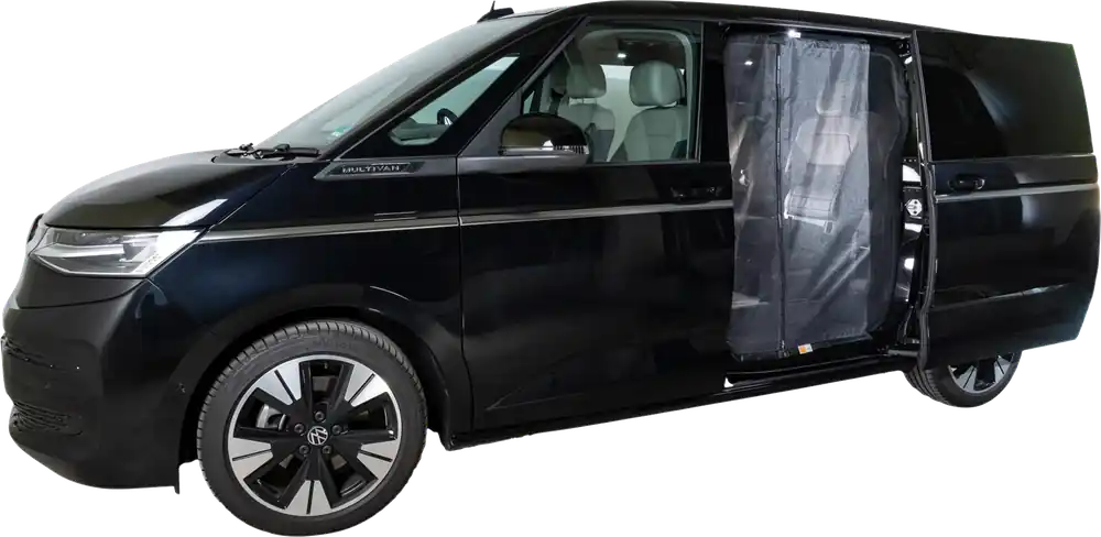 Mayr Van Schiebetürenmoskitonetz mit Reißverschluss geeignet für VW T7 mit Maschenweite Fine-mesh Neue Kollektion