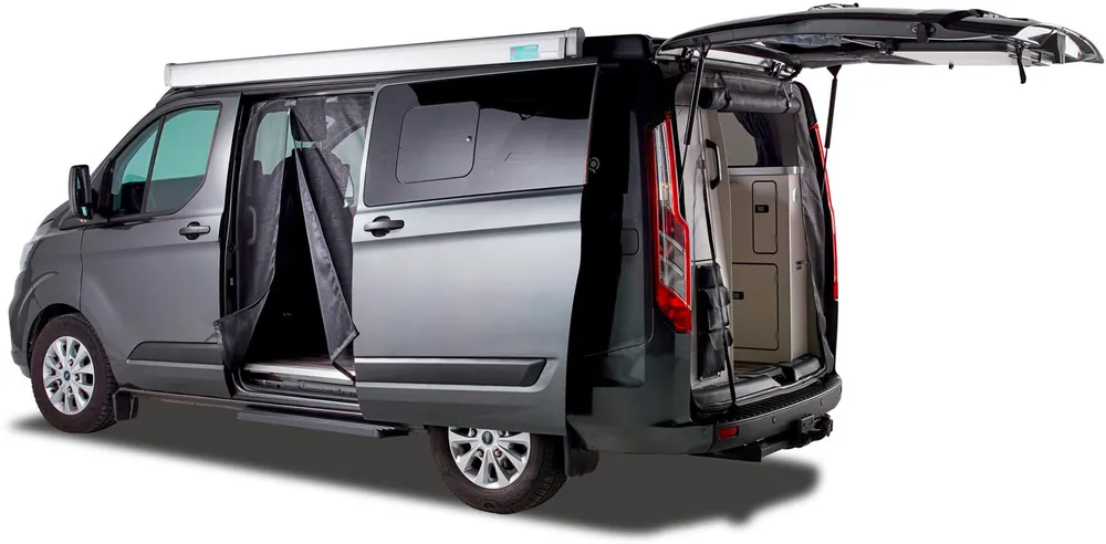 Sonderaktion Mayr Van Schiebetürenmoskitonetz mit Reißverschluss geeignet für Custom (2012 - 2023) für Fahrerseite links