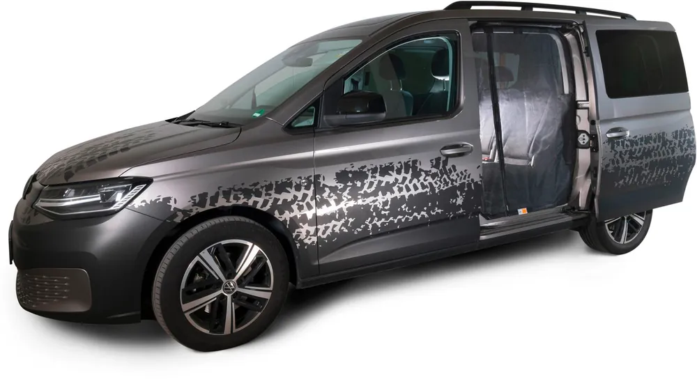 Expressversand Mayr Van Schiebetürenmoskitonetz mit Magnetreißverschluss geeignet für Caddy V (kurz)/ Connect (kurz) mit Maschenweite Fine-mesh