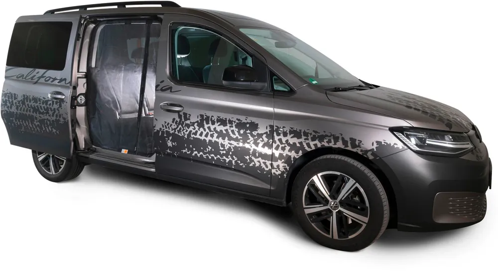 Markenprodukt Mayr Van Schiebetürenmoskitonetz mit Magnetreißverschluss geeignet für Caddy V Maxi / Connect (lang) mit Maschenweite Fine-mesh