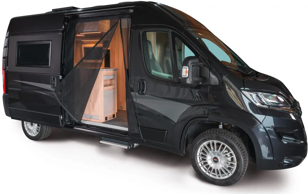 Solange Der Vorrat Reicht Mayr Van Schiebetürenmoskitonetz mit Magnetreißverschluss geeignet für Fahrzeughöhe H2/H3 von Citroën/Fiat/Opel/Peugeot/Toyota mit Maschenweite Fine-mesh für Beifahrerseite rechts