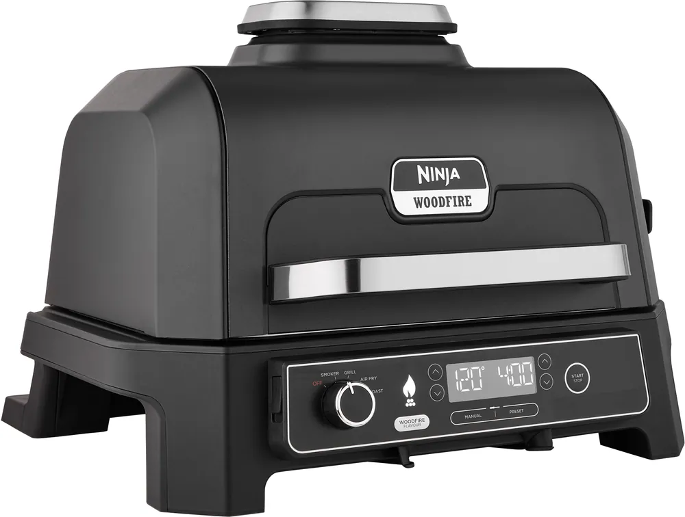 Ninja Woodfire Pro XL 4 in 1 elektrischer Outdoor Grill & Smoker mit Smart Cook System 1700 W Top-Angebot