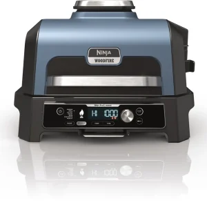 Echt Ninja Woodfire Pro Connect XL elektrischer Outdoor Grill & Smoker 1700 W