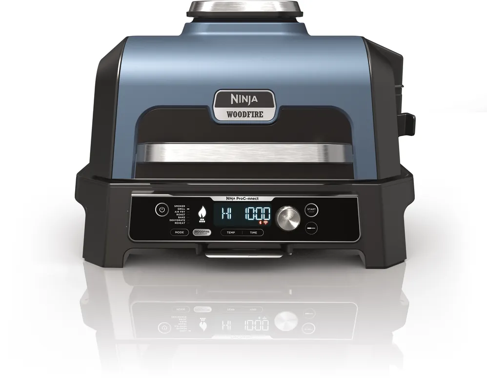 Echt Ninja Woodfire Pro Connect XL elektrischer Outdoor Grill & Smoker 1700 W