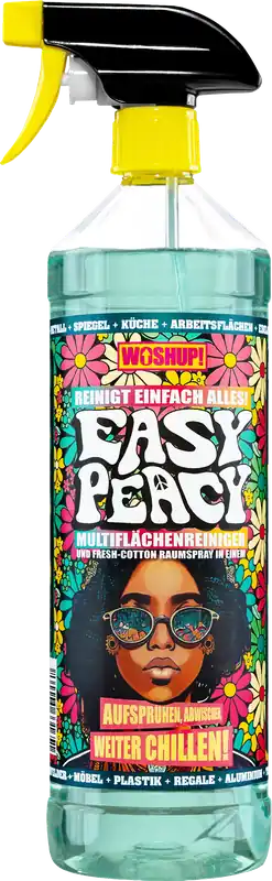 Garantierte Lieferung WOSHUP! Easy Peacy Oberflächenreiniger für Wohnmobil, Wohnwagen, Haushalt und Auto 1 Liter
