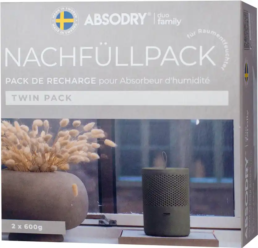 Highlight Absodry Duo Family Nachfüllpackung mit Frischeduft für Series 6 und Hanger mit 2x600 g