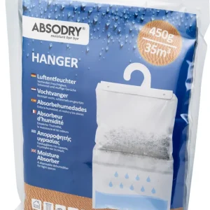 Absodry Classic Standard Hanger Raumentfeuchter 450 g für 35 m³ mit Einwegbeutel Nur Für Kurze Zeit