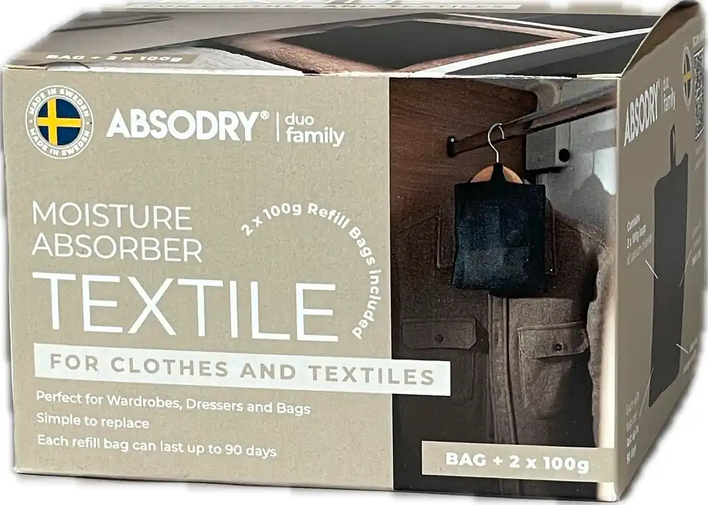 Finale Aktion Absodry Duo Family Entfeuchter für Kleidung und Textilien mit 2 x 100 g
