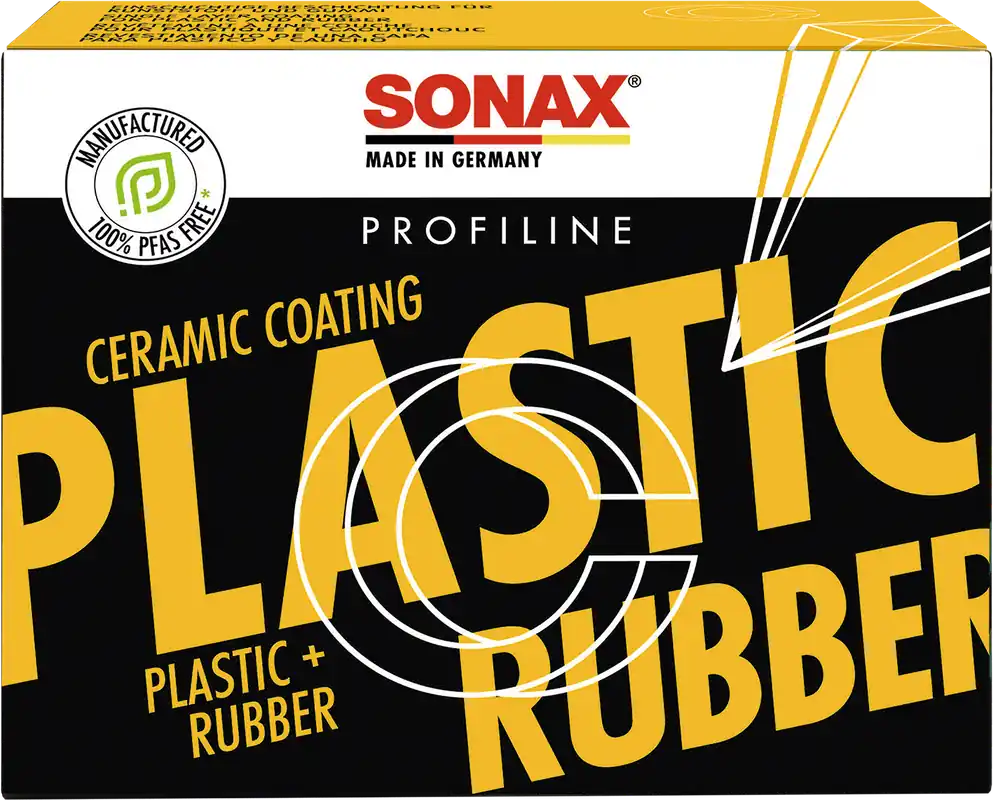 SONAX PROFILINE CeramicCoating CC Plastic und Rubbber Versiegelung inklusive 4 Applikationspads Neue Kollektion