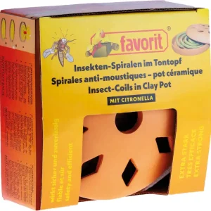 Favorit Terrakotta Räuchertopf mit zwei Citronella Moskitospiralen (3er Set) Sonderangebot