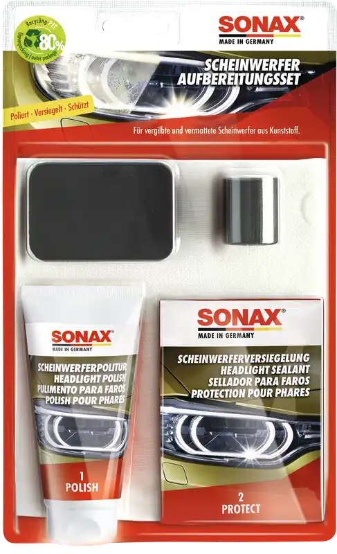 SONAX Scheinwerfer Aufbereitungsset für veraltete Scheinwerfer Billig