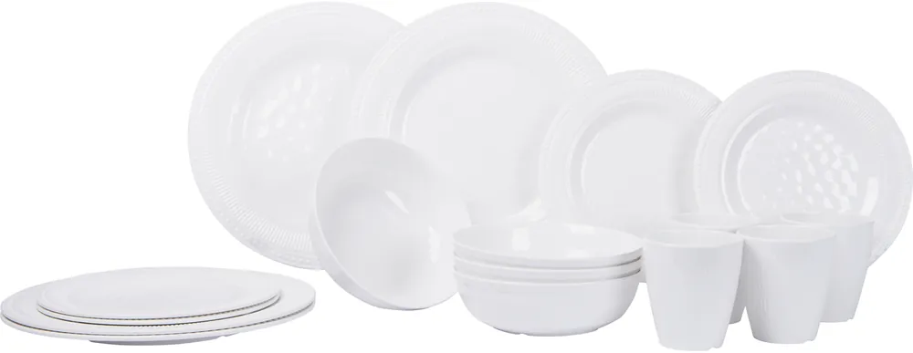 Kracherpreis Gimex Royal Line Geschirrset weiß 16 teilig