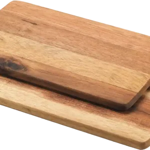 Abverkauf Metaltex Schneidebrett rechteckig 2er-Set aus Akazienholz 23 x 15 x 1 cm