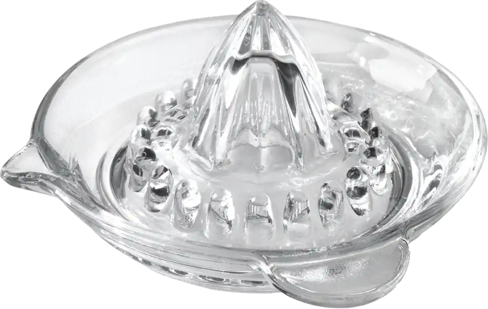 Super-Preis Metaltex Zitruspresse / Saftpresse aus Glas 13,9 cm